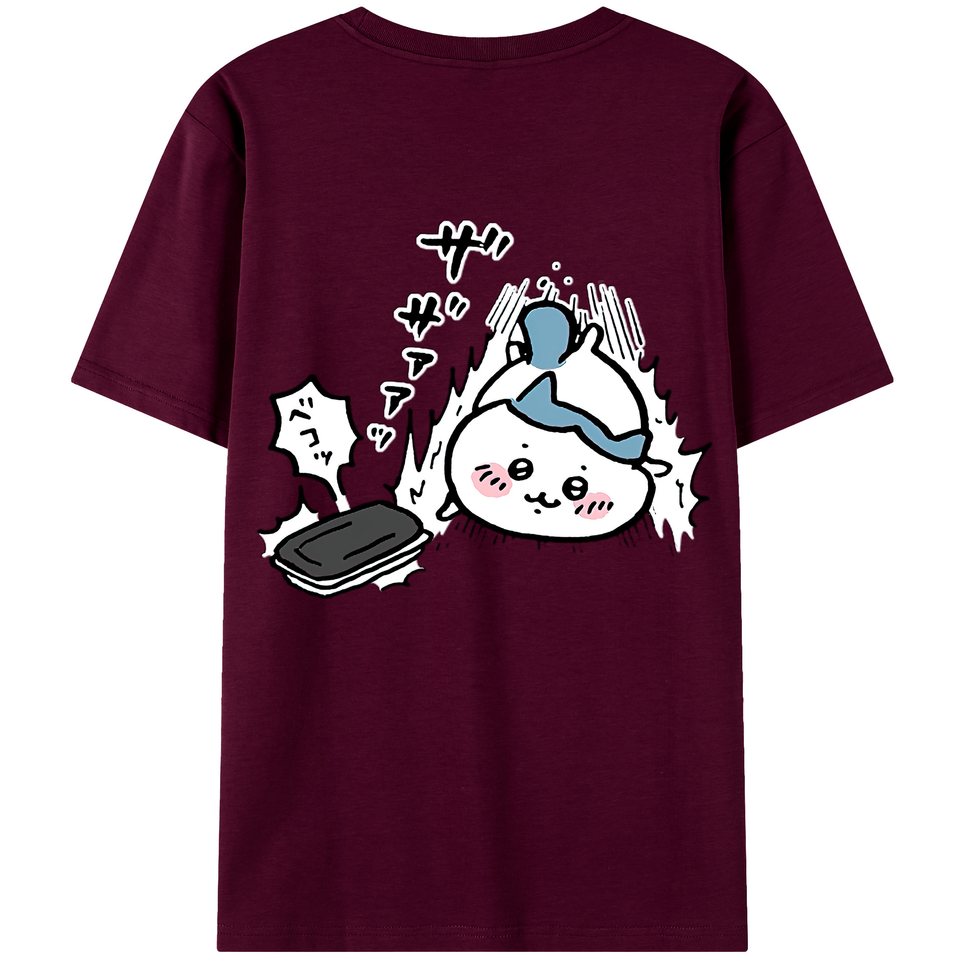（画像用） ちいかわ ハチワレ Chii-kawa hachiware レディース半袖Tシャツ(バックプリント)